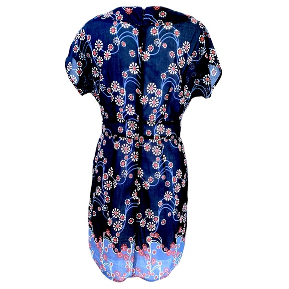 Anthropologie | NWOT Tunic Blouse or Micro Mini Dress in Floral Psychedelic S - Picture 5 of 16